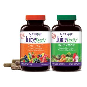 Natrol JuiceFestiv Vitamins and Supplements, 90 Capsules (2-Count)