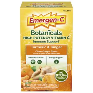 Emergen-C Vitamin C Immune Support Powder, Citrus Ginger, 18 ct