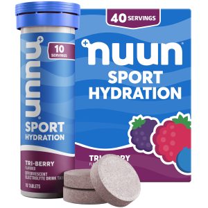 Nuun Sport Electrolyte Tablets Tri-Berry, GF & Vegan, 4 Pack