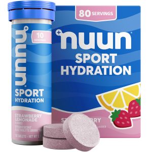 Nuun Sport Electrolyte Tablets, Strawberry Lemonade, GF & Vegan, 8 Pack