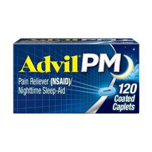 Advil PM Caplets, Ibuprofen 200mg, Sleep Aid, 120 Count