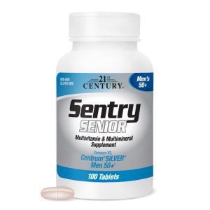 21st Century Sentry Senior Men 50+ Multivitamin Tablets, 100 Count